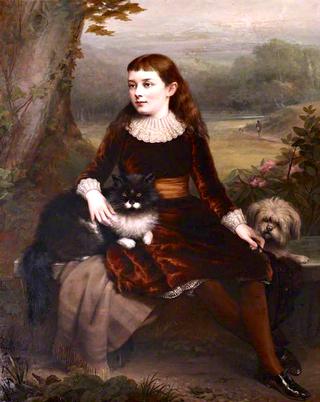 Alice Frances Theodora Wythes, Marchioness of Bristol, as a Young Girl