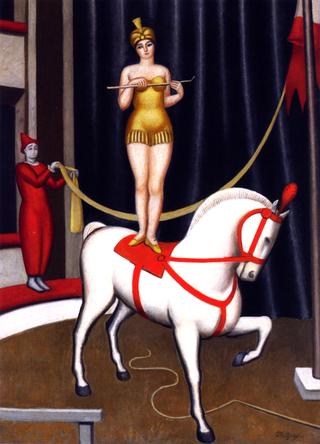 Acrobat on a White Horse