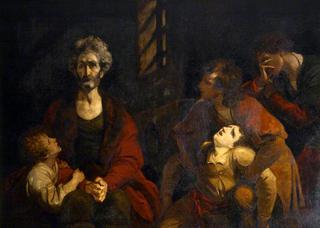 乌戈里诺伯爵和他的孩子们在地牢里