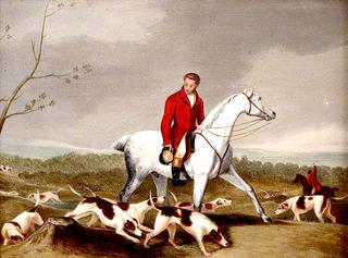 Hunting Scene: A Huntsman Casting Hounds