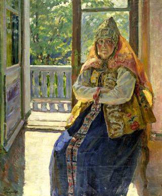 Woman in a Russian Costume