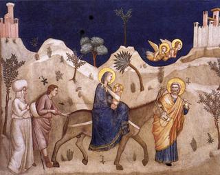 The Flight into Egypt (North transept, Lower Church, San Francesco, Assisi)