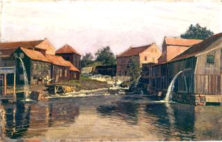 Akerselva by Nedre Foss