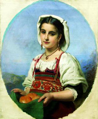 Italian Girl with Oranges