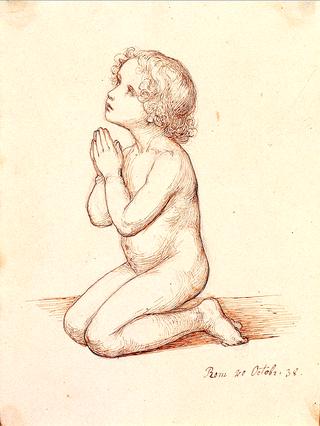 Kneeling Praying Child