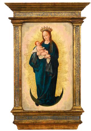 Madonna and Child Standing on a Half Moon