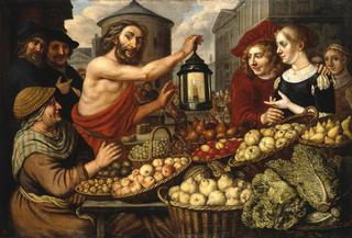 Diogenes with a Lantern at a Market