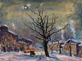 Landscape with the Moon. Bolshaya Sadovaya