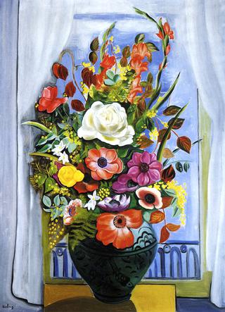 Large Bouquet in front of a Window