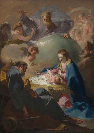 The Nativity with God the Father and the Holy Ghost