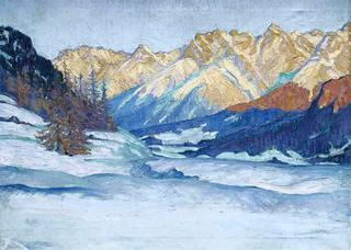 Winter Landscape in Tarasp