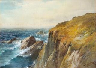 Stormy scene on a rocky coast