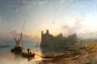 Caernarvon Castle at Sunset