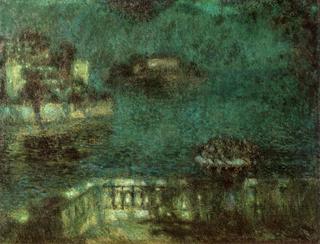 The Basin in Moonlight, Stresa