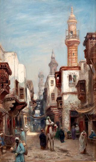 Bazaar Street in Cairo