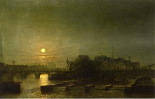 Moonlight Over the Seine