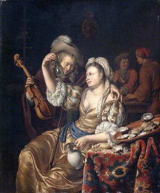 Interior with a Cavalier and a Lady