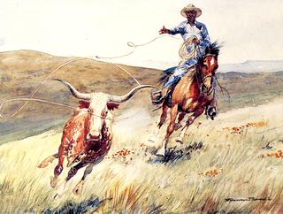 Roping a Steer