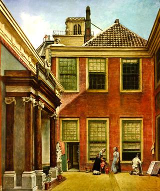 The Courtyard of Teylers Foundation House, Haarlem