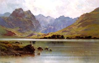 Cattle Watering on a Loch