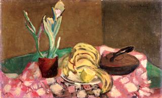 Still Life with Iron, Plant and Bananas