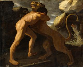赫拉克勒斯与尼米亚狮子搏斗