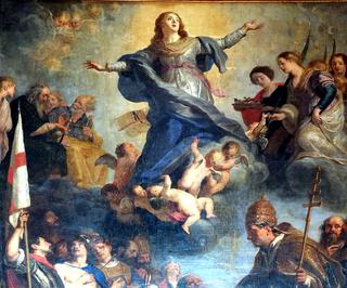 Saints Venerating Mary