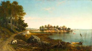 Morning, View on Smith’s Island, Norwalk Bay, Connecticut