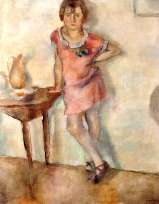 Little Girl with a Red Ribbon