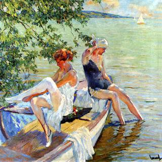 Bathing Girls on Lake Starnberg