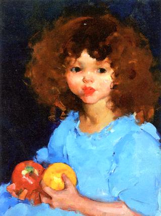 Girl with Fruit