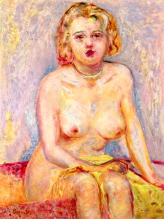 Blond Nude Seated (study)