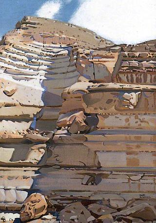 Sunlit Cliff, Arabian Desert