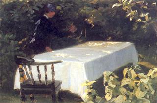 Table in the garden