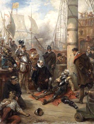 The Death of Captain Grenville, Captain of the 'Revenge'