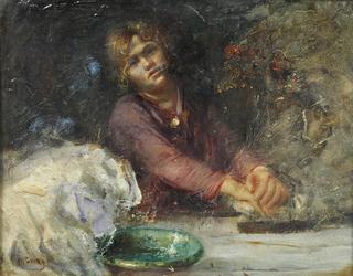 Woman Ironing