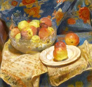 Still life with apples