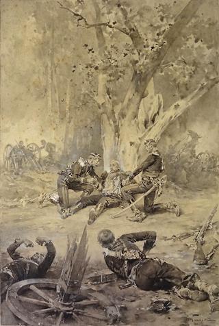 Scène de la guerre de 1870