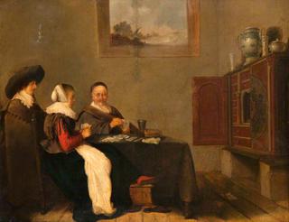 Interior with Card Players