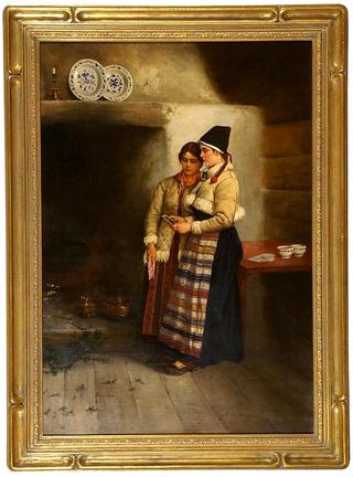 Two Women in an Interior
