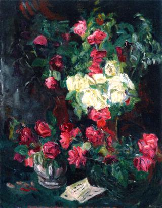 Still Life with Red Roses