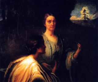 Anna Grainger Daingerfield and Unidentified Figure