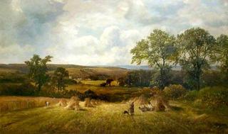 Harvest Scene, Barrow-on-Trent, Derbyshire