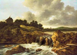 Landscape with Waterfall