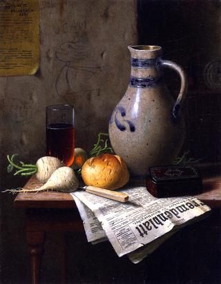 Still Life with Jug and Newspaper