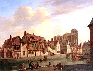 A Capriccio View of a Town in Summer