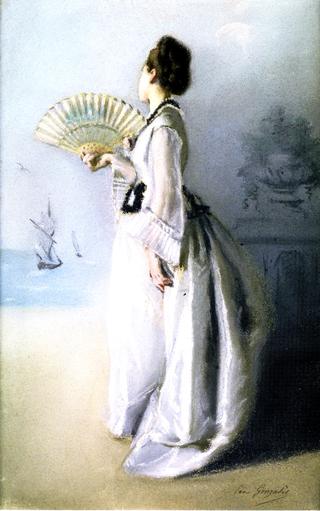 Lady with a Fan