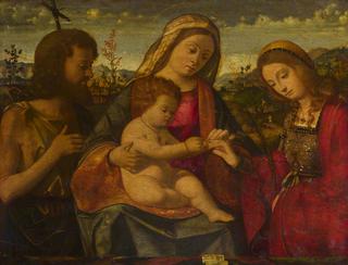 圣母玛利亚与圣徒施洗约翰与凯瑟琳