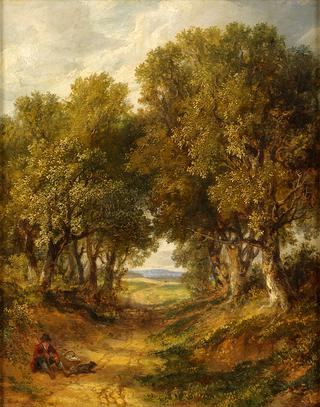 Wooded Landscape with Traveller