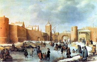 Winter landscape by Kampen?